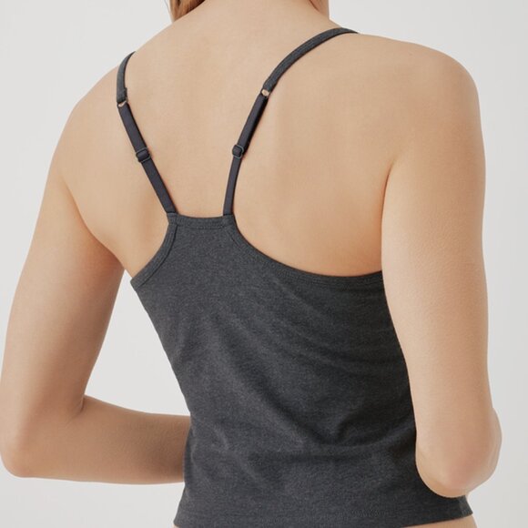 PACT Everyday Shelf Bra Cropped Camisole - Picture 2 of 5